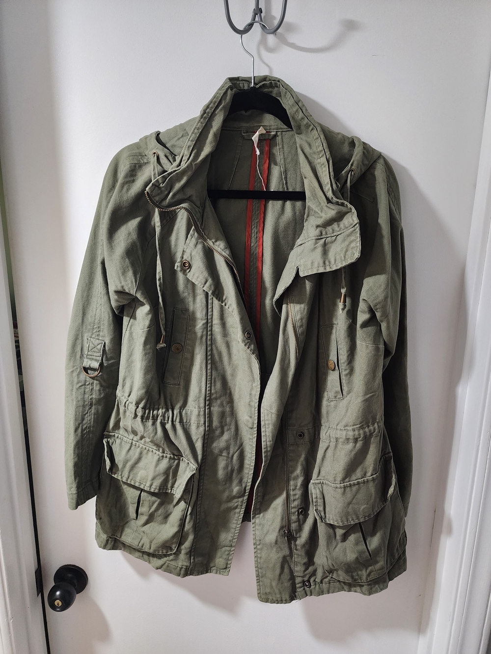 Willow & Clay Olive Green Womans Utility Field Jacket